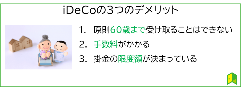 iDeCoのデメリット
