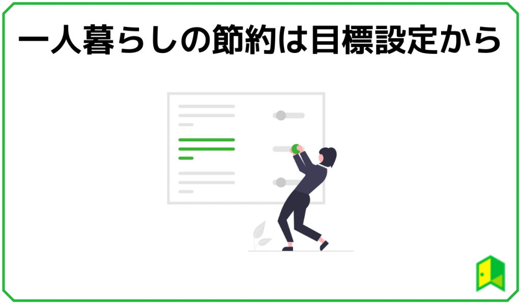 一人暮らしの節約は目標設定から
