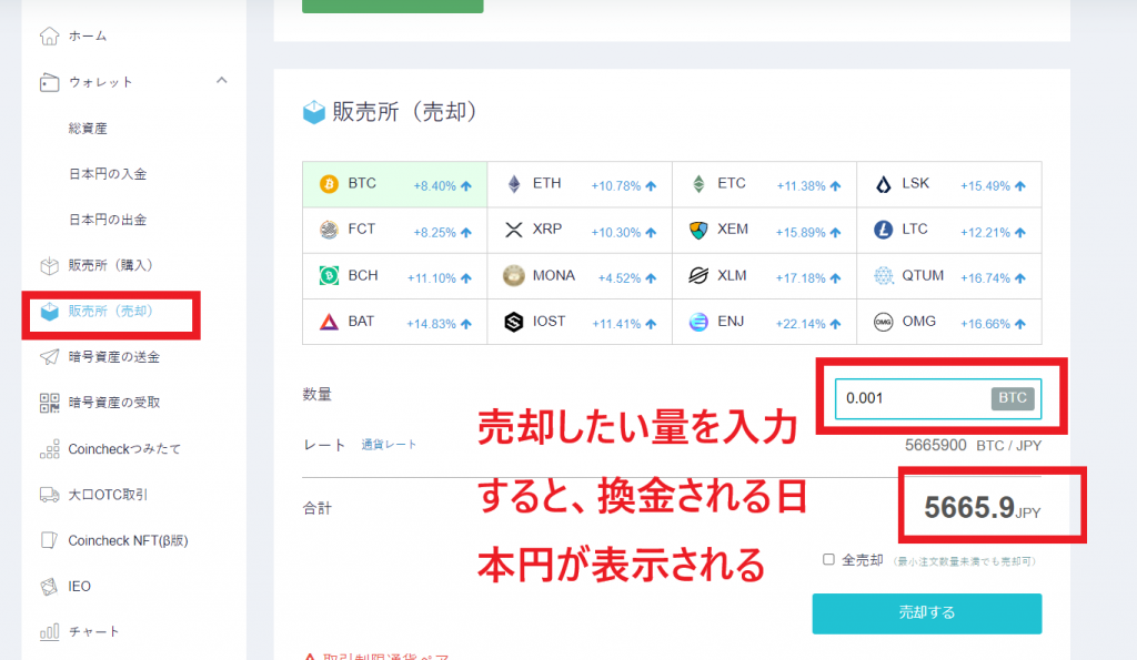 売却