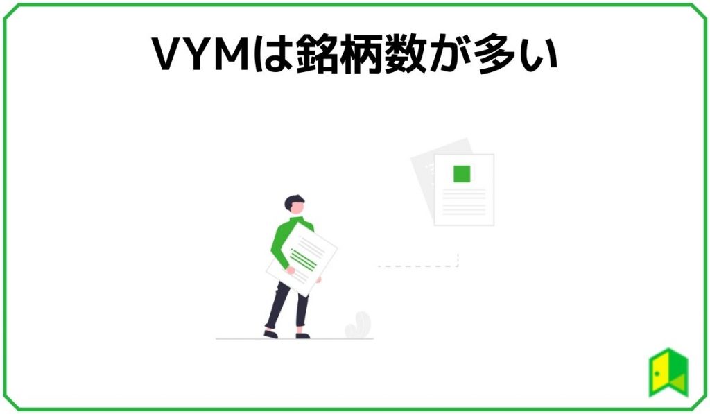 VYMは銘柄数が多い