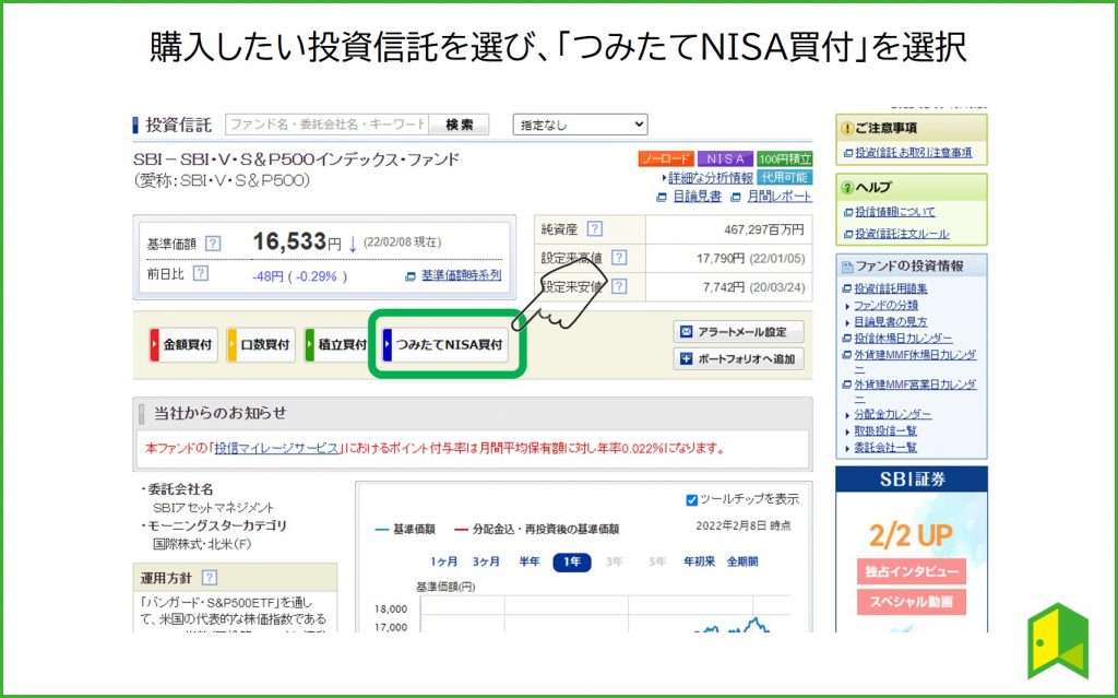 つみたて設定