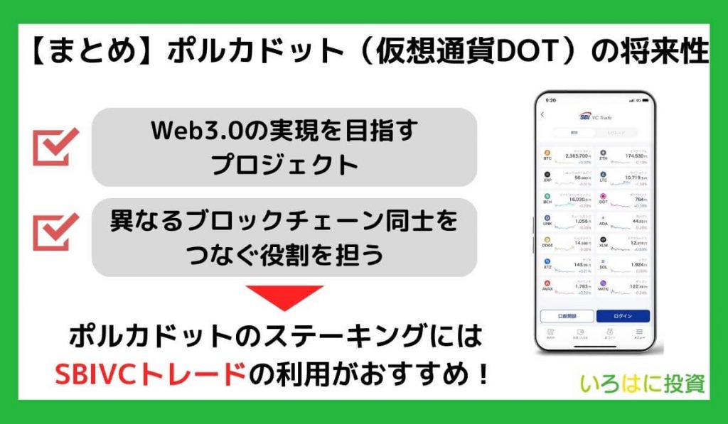 【まとめ】仮想通貨ポルカドットの将来性