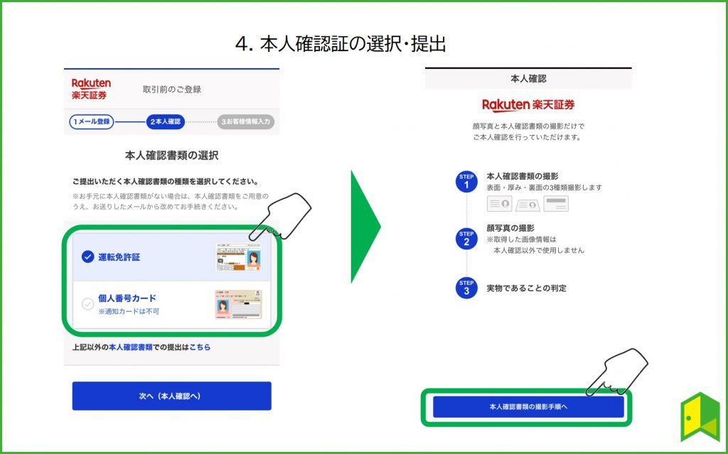 楽天証券　口座開設②