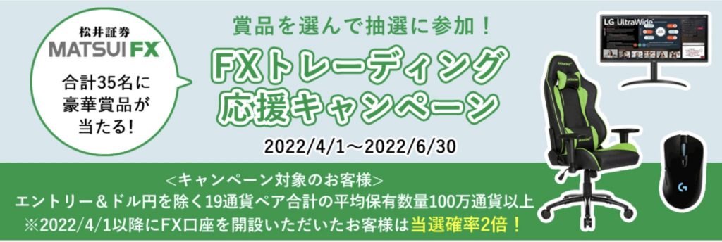 MATSUI FXトレーディングキャンペーン