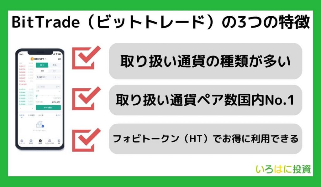 BitTradeの3つの特徴