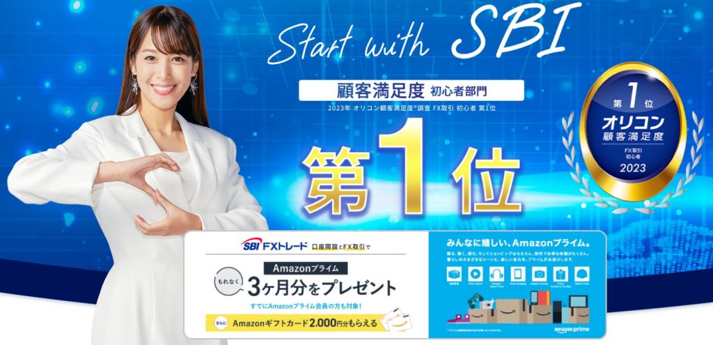 SBI FXトレードのトップ画像