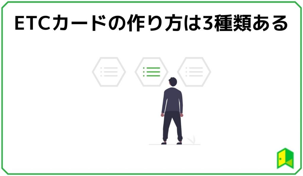 ETCカードの作り方は3種類ある