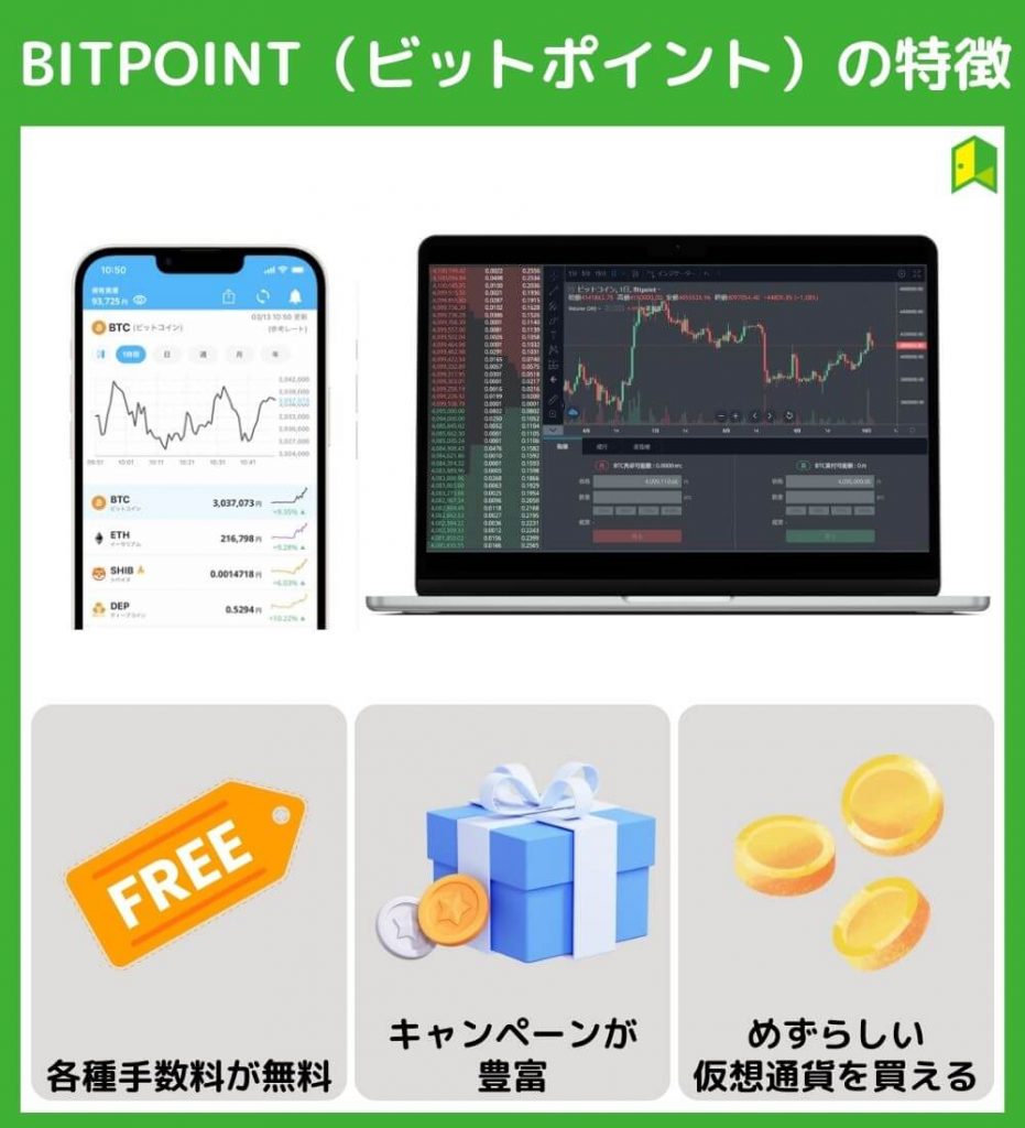 BITPOINT（ビットポイント）の3つの特徴