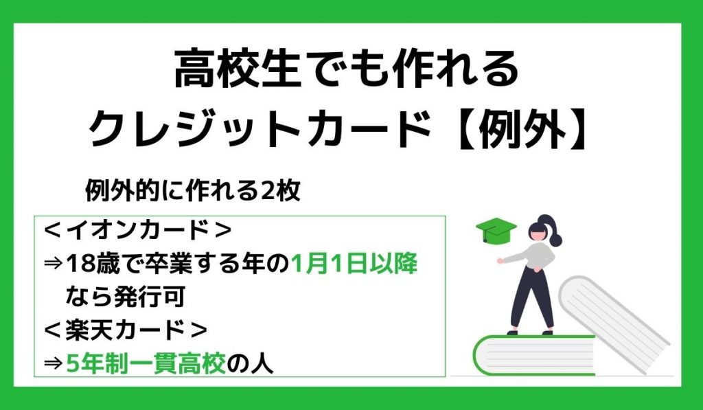 高校生でも作れるクレジットカード【例外】