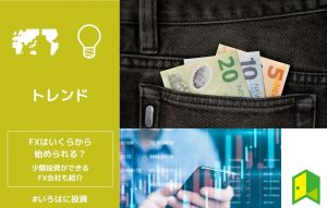 FXはいくらから始められる？少額投資ができるFX会社も紹介