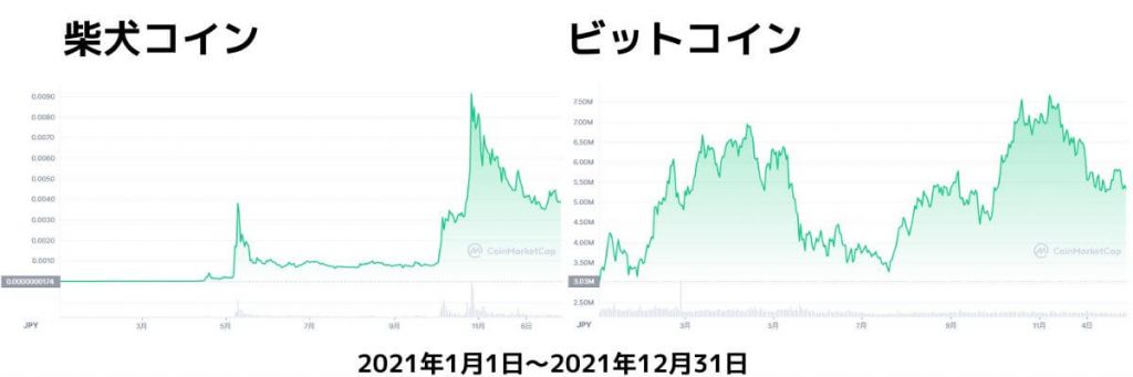 柴犬コインチャート2021