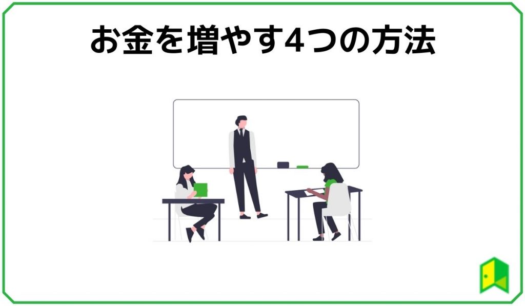 お金を増やす4つの方法
