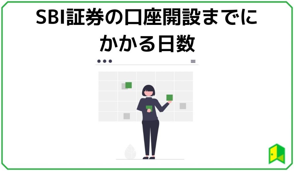 SBI証券で口座開設にかかる日数