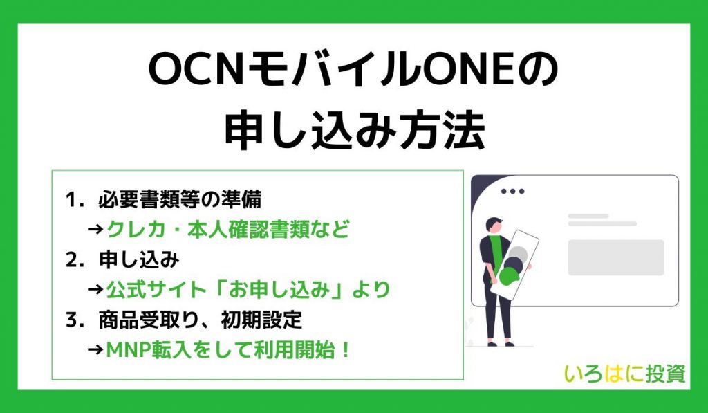 OCNモバイルONEの申込方法