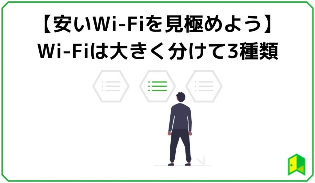 Wi-Fiは大きく分けて3種類