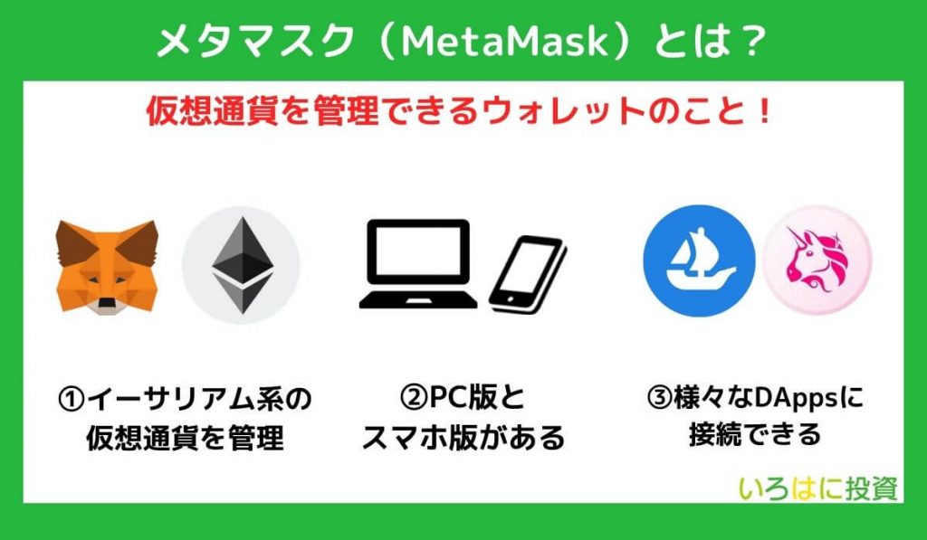 メタマスク（MetaMask）とは？できることを解説
