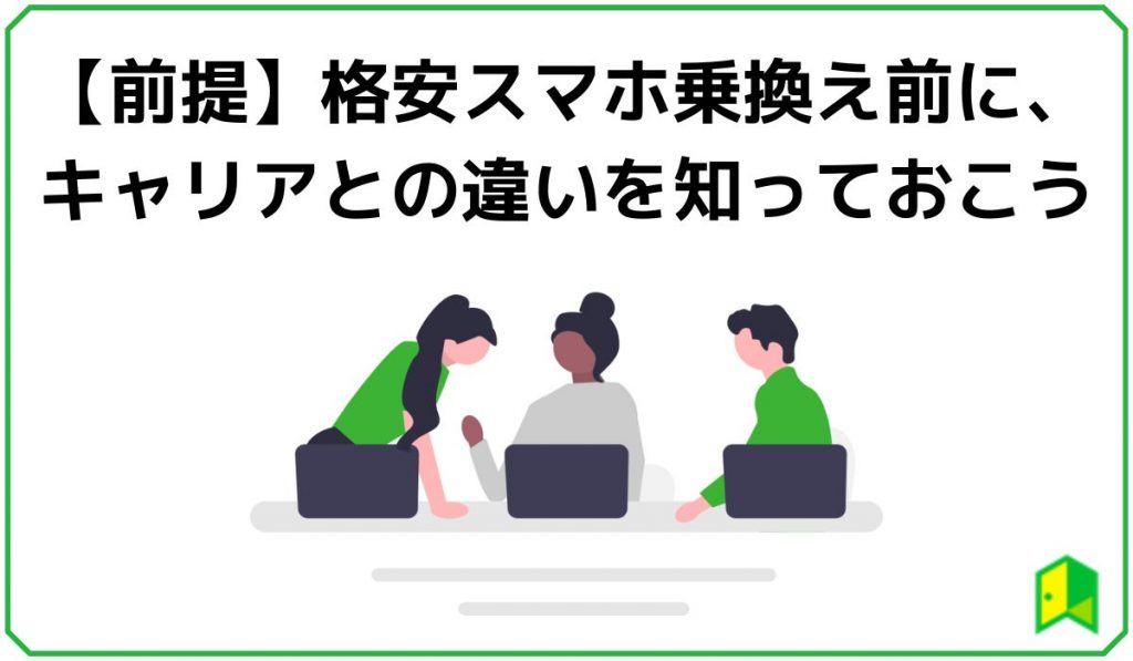 格安スマホとキャリアの違い