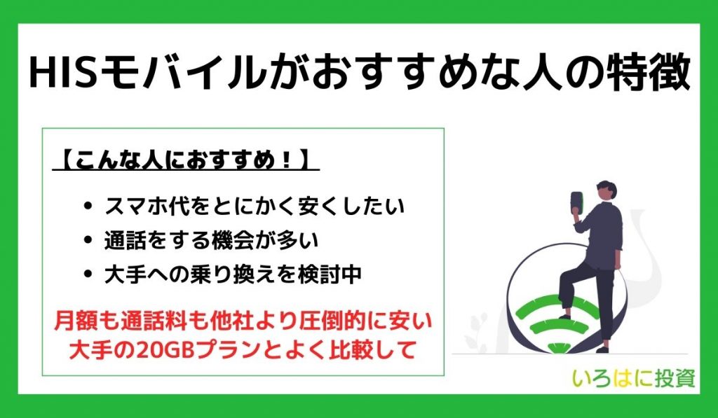 HISモバイルがおすすめな人の特徴