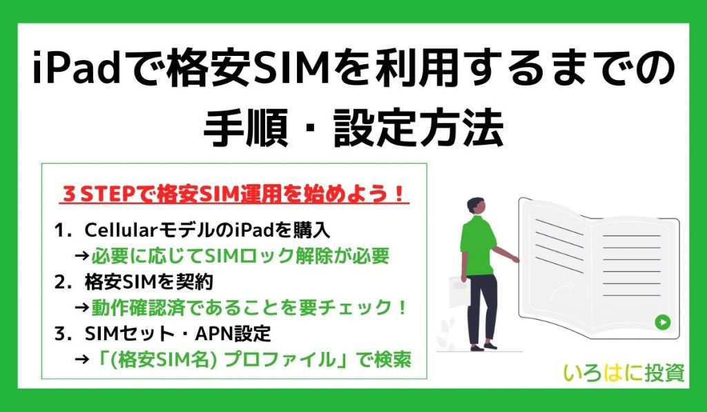 iPadで格安SIMを利用するまでの手順・設定方法