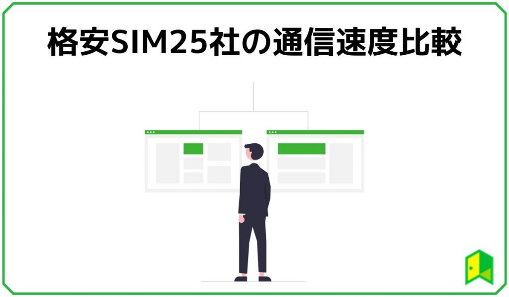 格安SIM25社の通信速度比較