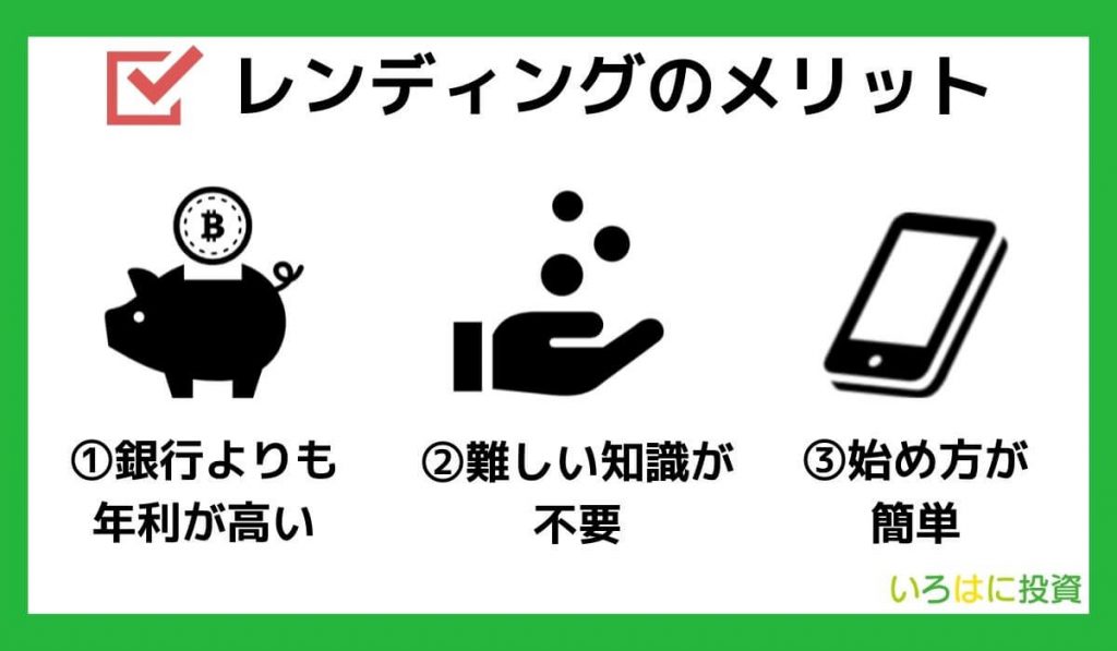 レンディングのメリット