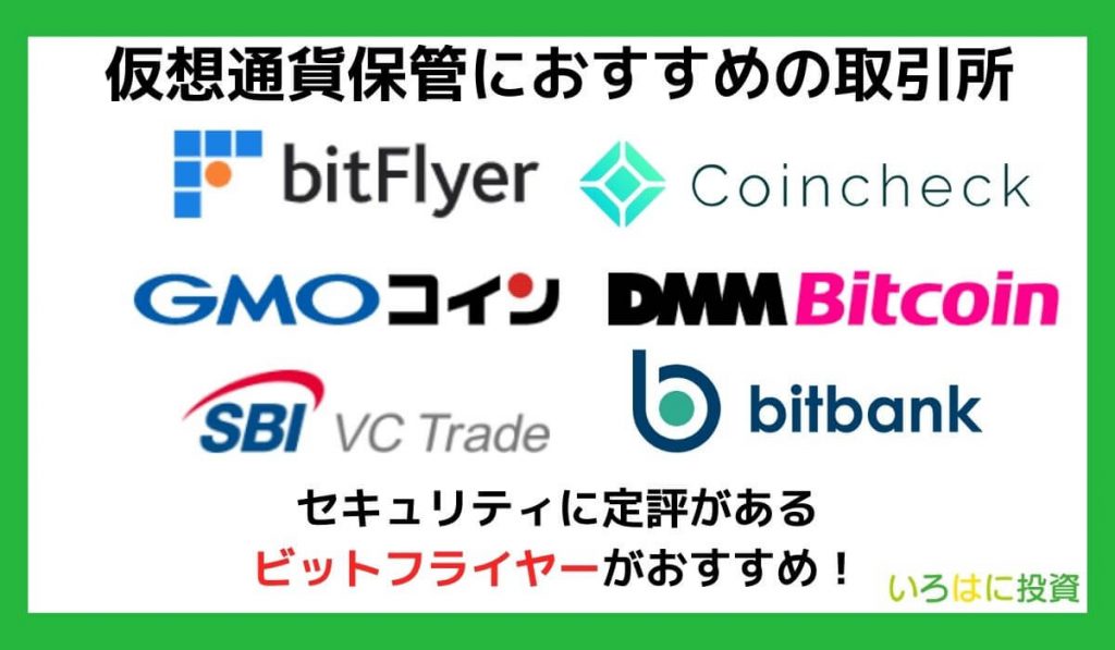 【アプリ有】仮想通貨の保管におすすめの国内取引所【一覧】