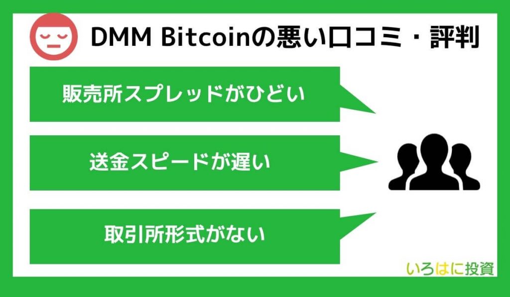 DMM Bitcoinの悪い口コミ・評判