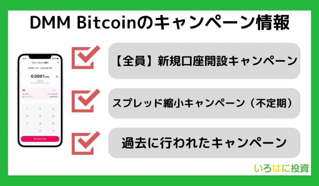 DMM Bitcoinのキャンペーン情報