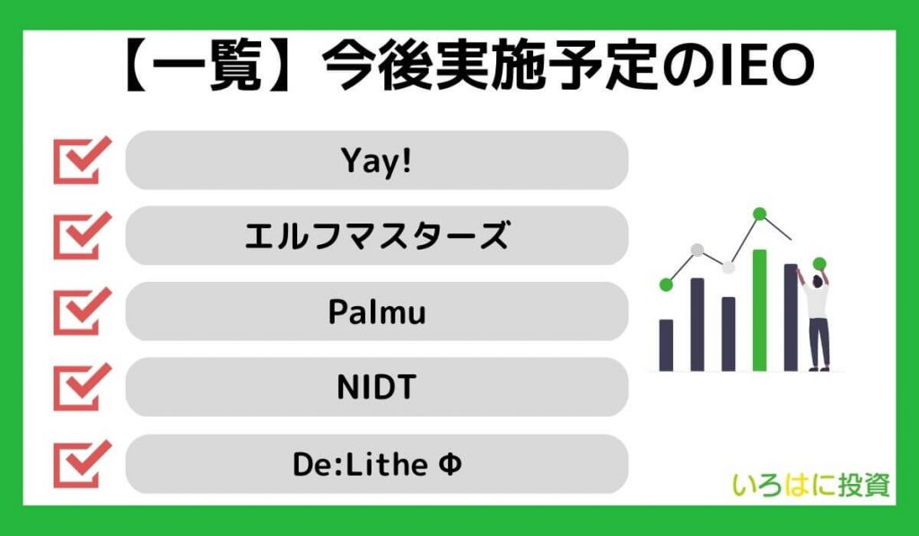 【一覧】今後実施予定のIEO
