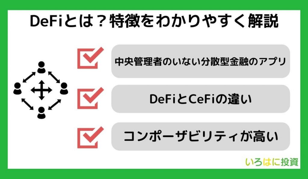 DeFiとは？特徴をわかりやすく解説