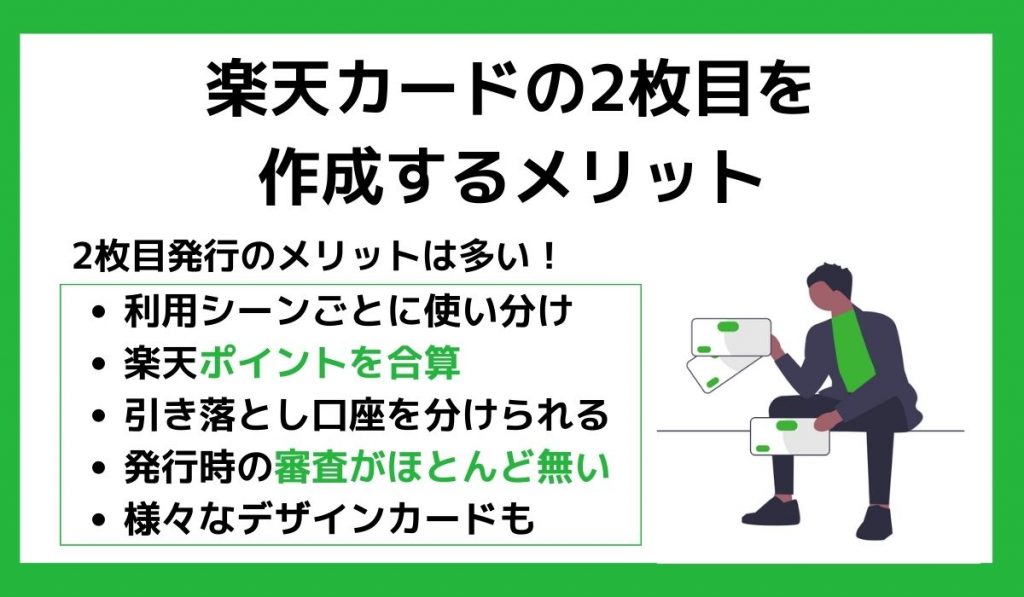 楽天カードの2枚目を作成するメリット8つ