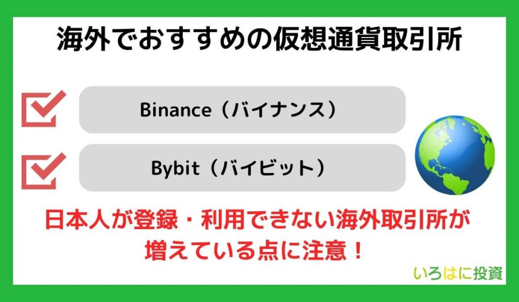 海外でおすすめの仮想通貨取引所