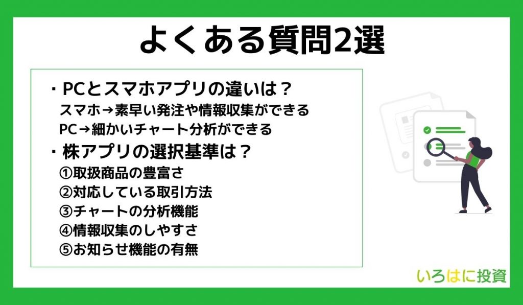 株アプリに関するよくある質問