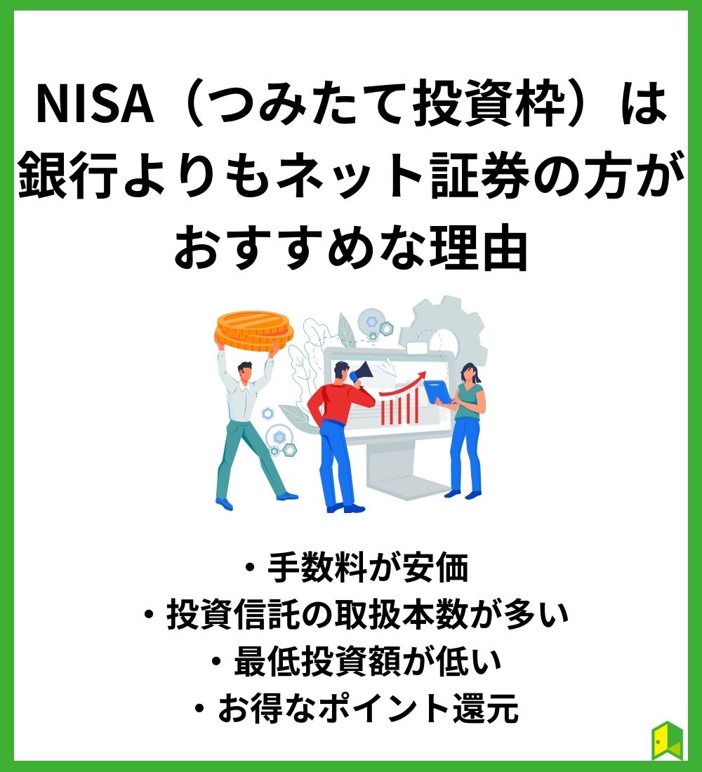 NISAはネット証券と銀行どっち