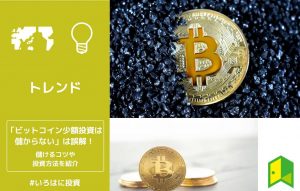 ビットコイン少額投資は儲からないは誤解