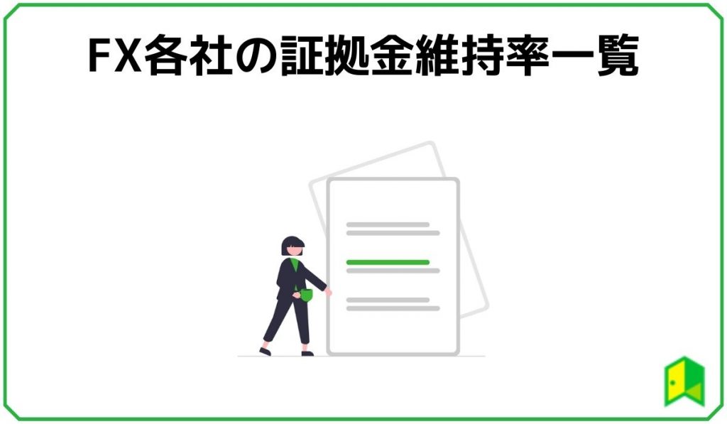 FX各社の証拠金維持率一覧