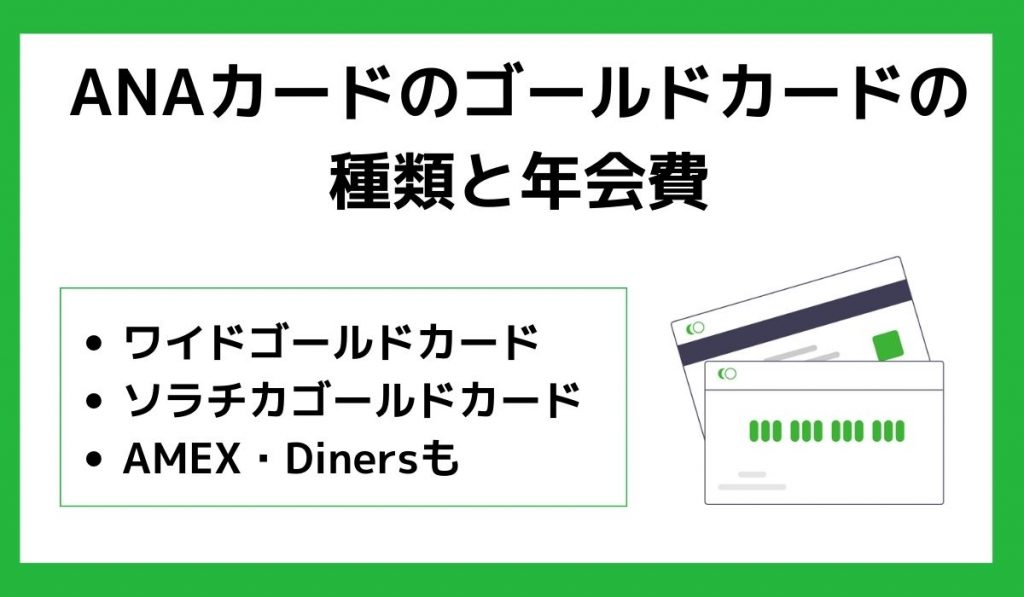 ANAカードのゴールドカードの種類と年会費