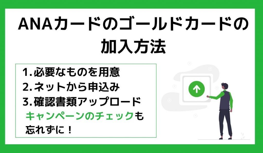 ANAカードのゴールドカードの加入方法