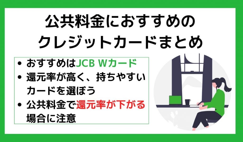 公共料金の支払いにおすすめのクレジットカードまとめ