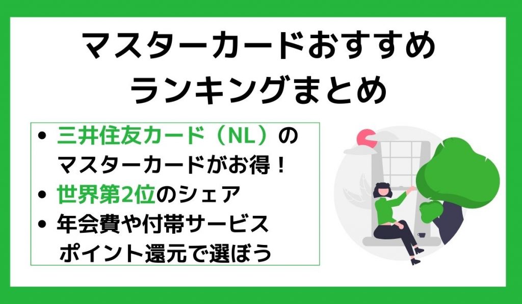 マスターカードおすすめランキングまとめ