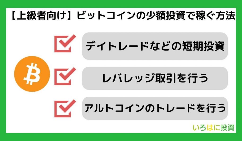 【上級者向け】ビットコインの少額投資で稼ぐ方法