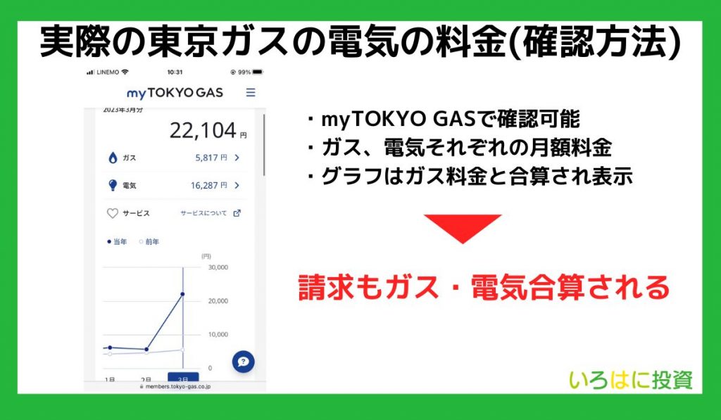実際の東京ガスの電気料金