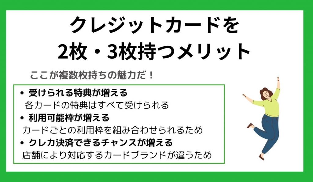 クレジットカードを2枚持つメリット