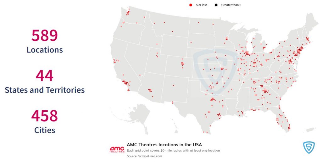 AMCの映画館数