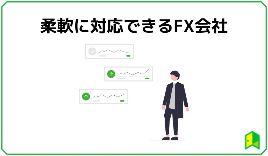 日銀の金融緩和方針に柔軟に対応できるFX会社