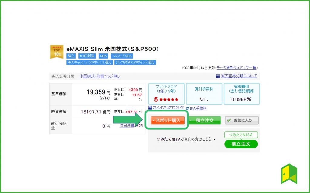 楽天ポイント投資手順3