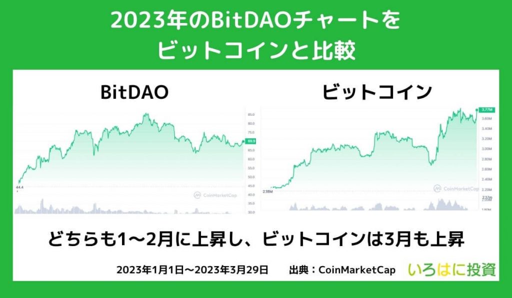 2023年の価格動向【チャート】