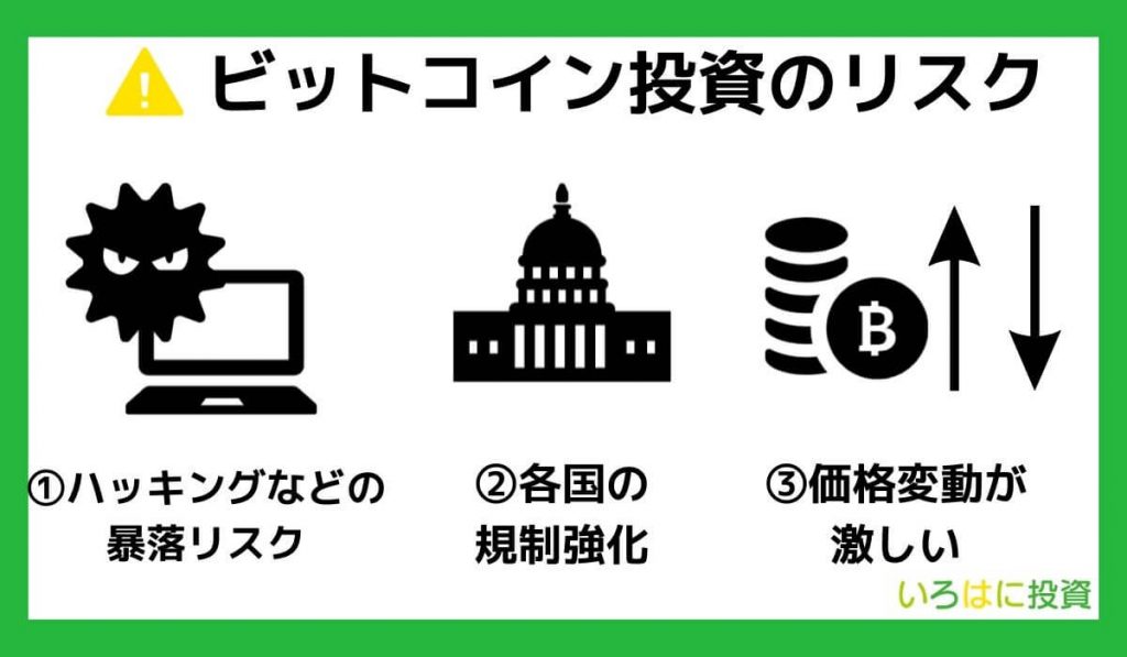 ビットコイン投資のリスク・デメリット