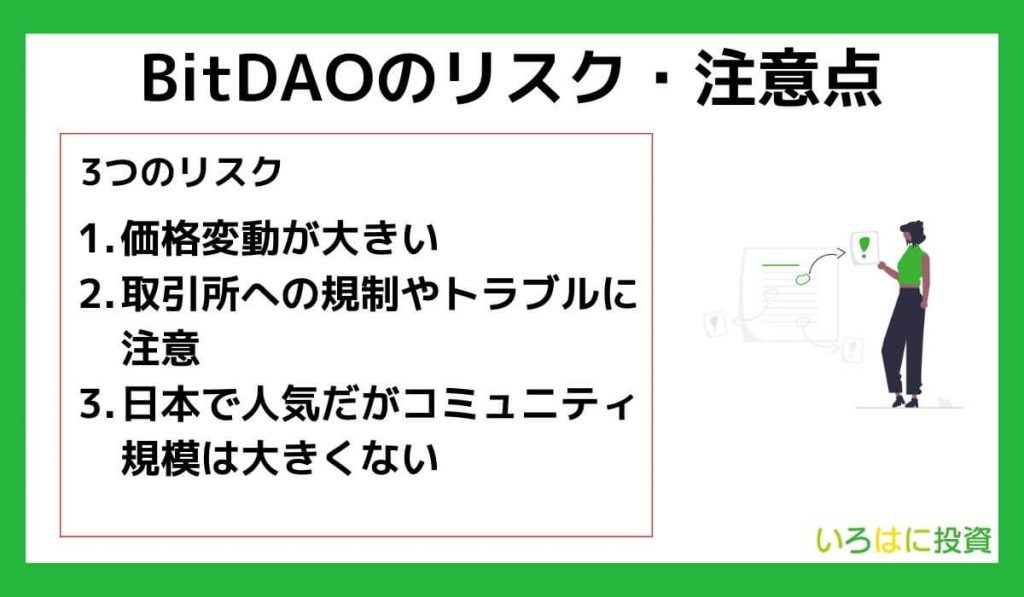 仮想通貨BitDAOのリスク・注意点