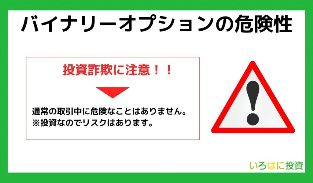 バイナリーオプションの危険性
